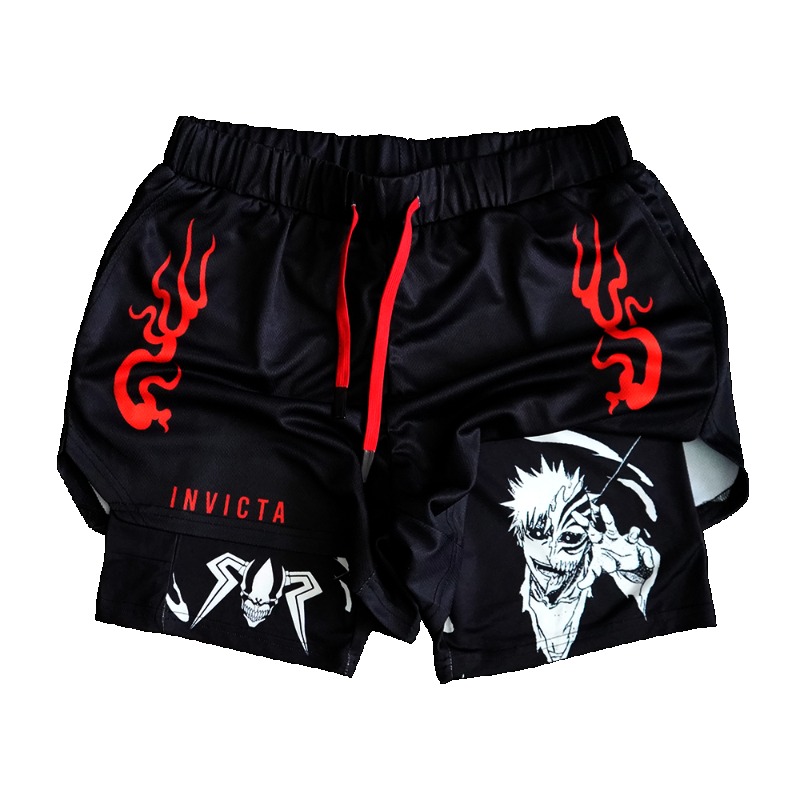 Cosplay Flame Prop - Anime BLEACH Hollow Ichigo 2-in-1 compressieshorts