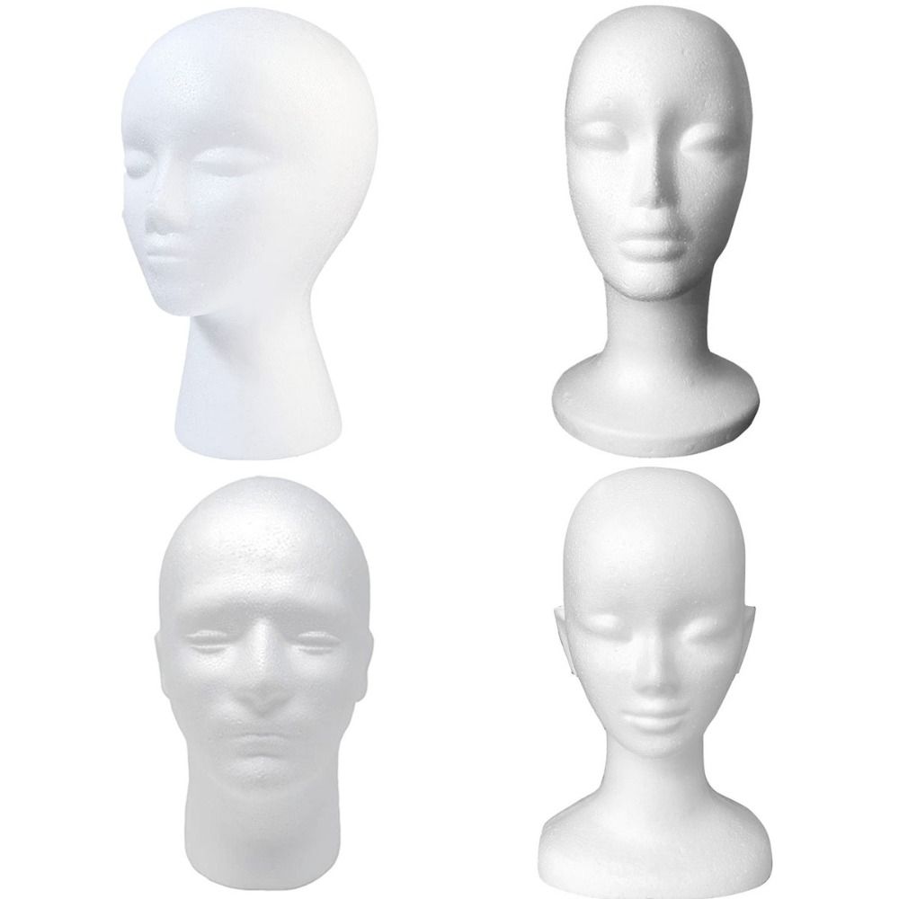 Cosplay Prop Foam - Brillenpresentatiestandaard Vrouwelijk Hoofdmodel Dummy Schuim Mannequin