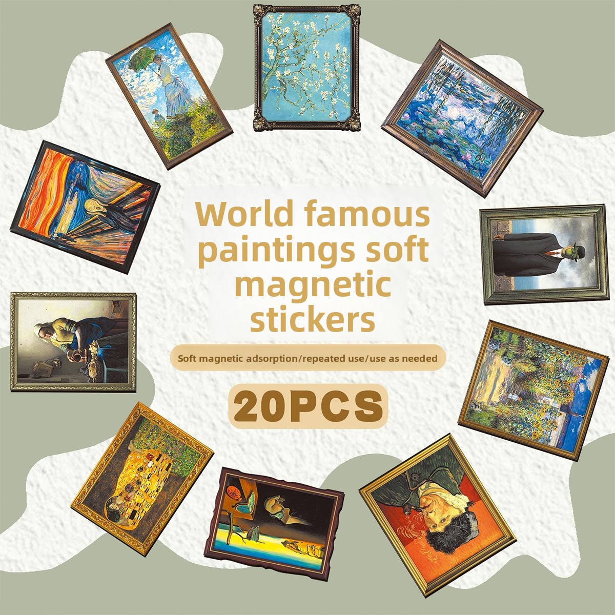 Cosplay Prop Painting - 20 stuks klassieke westerse koelkastmagneten met