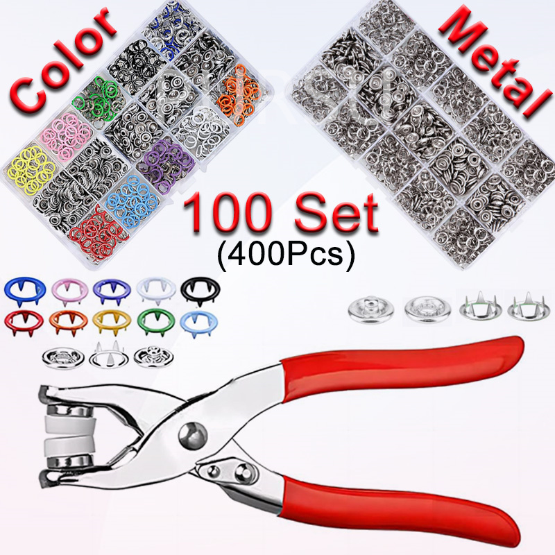 100 Sets Snap Tang Automatisch - Snap Fastener Set recensie en prijs