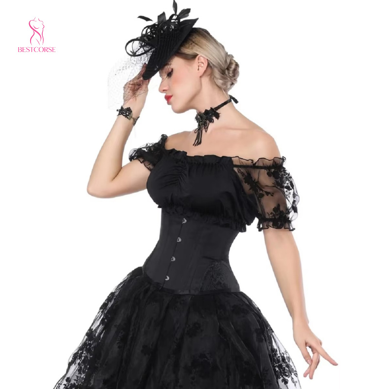 XXS Hourglass Short Torso Goth - Boning Corset Steel recensie en prijs