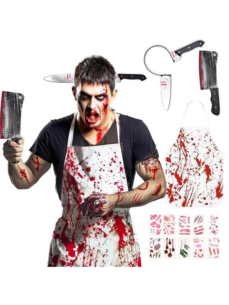 Halloween Bloederige Kok Kostu - Cosplay Prop Knife recensie en prijs